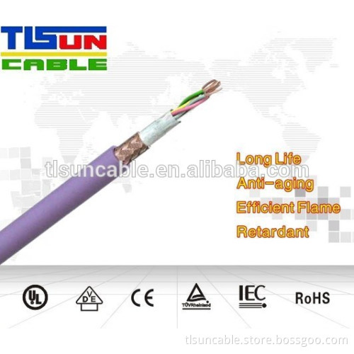 Interbus Cable data transmitted 3 pair screened cable For remote applications